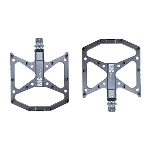Mountain Bike Pedal : WE-WHLL Lightweight Universal Mountain Bike Pedals for BMX Road MTB Bicycle Wide 3 bearings Riding Ultralight Pedal-Transparent