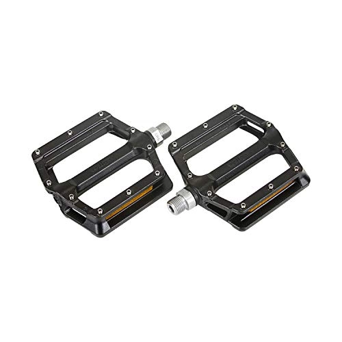 Mountain Bike Pedal : Wellgo B233AL-BLACK Cr-Mo Spindle 9 / 16" DU Seal Bearing Aluminum Alloy Performance Bicycle Pedals for Road and Fixed Gear (Black)