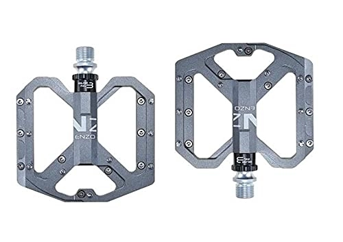 Mountain Bike Pedal : WENYOG Bike Pedals Bike Pedals MTB Road 3 Sealed Bearings Bicycle Pedals Mountain Bike Pedals Wide Platform 06 (Color : Titanium)