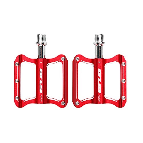 Mountain Bike Pedal : WFEI Mountain Bike Pedals Ultralight Pedal MTB Bike Racing Bicycle Pedals Big Foot Anti-Slip Road Bike Sealed Bearing Pedals Bicycle Parts, Red