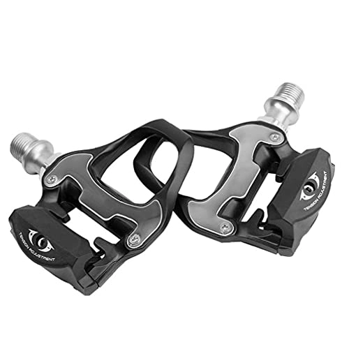 Mountain Bike Pedal : WFIT Cycle Pedal Road Bike Pedals Metal Self Locking Aluminum Alloy Touring Pedals Fit for Shimano System Spd Black