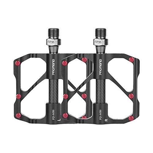 Mountain Bike Pedal : WHCL 3 Bearings Bicycle Pedal, Quick Release Road Bicycle Pedal, Ultralight Mountain Bike Pedals, Carbon Fiber MTB Pedal, Black, Road