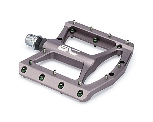 Mountain Bike Pedal : Wide Platform Mountain Bike Pedals by BC Bicycle Company - Lightweight Aluminum Performance Pedals for MTB, BMX, Downhill, Road - 9 / 16" Cr-Mo Spindle - Flat Metal Platform with Removable Grip Pins