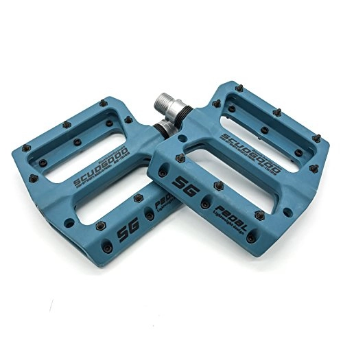 Mountain Bike Pedal : Willyn Anti-slip pedals MTB Sealed bearings Trekking Road bike Bicycle pedals Bicycle pedals JT01, blue