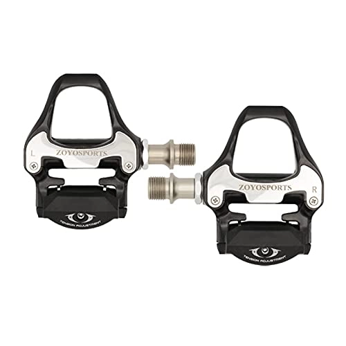 Mountain Bike Pedal : wirlsweal Mountain Bike Pedals Aluminium Alloy Adjustable Tension System Clipless Pedals for Road Bike, 9 / 16 Inch Ultralight Self-Locking Cycling Pedals for Road / MTB / Spin / Indoor / Exercise / Peloton Bicy