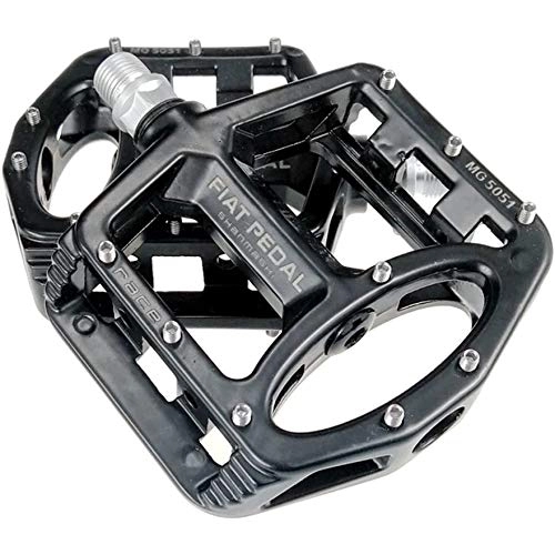 Mountain Bike Pedal : Wivilly Bicycle Pedal Aluminum Alloy Anti-Skid Dustproof Sealed Bearing Axle 9 / 16 Inch Ultra Light Mountain Road Bicycle Pedal, Black