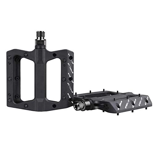 Mountain Bike Pedal : WOHCO Bicycle Pedals, Non-slip Durable Mountain Bike Flat Pedals, Ultra-light Hybrid Pedals, Safe Riding, Sturdy and Durable, Suitable for Mountain Bikes