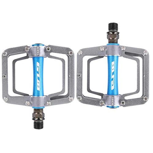 Mountain Bike Pedal : Womdee 2 Pcs Mountain Bike Pedals, 9 / 16" Bearing Alloy Platform Pedals, Aluminum Platform Bicycle Pedals with Cleats for Road Bike
