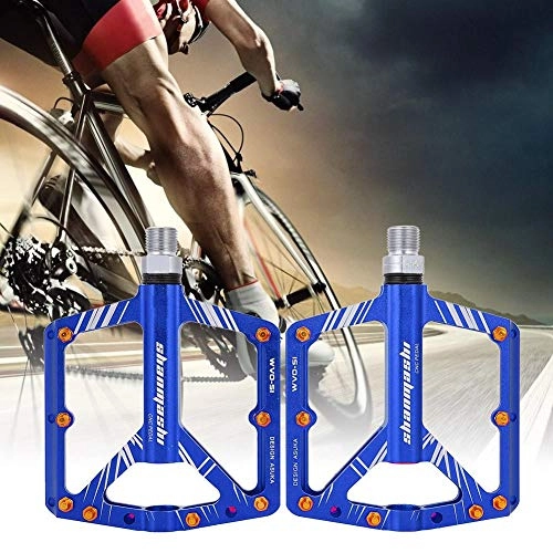 Mountain Bike Pedal : wosume Mountain Road Bike Pedal 9 / 16 Ultralight Aluminium Alloy Bicycle Accessories(Blue)