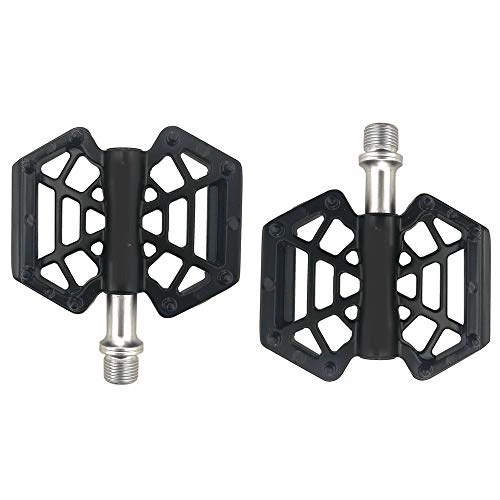 Mountain Bike Pedal : WSBBQ 9 / 16-Inch Spindle Resin / Alloy Bicycle Pedals 3 Bearings Mountain Bike Pedals Platform Bicycle Flat Alloy Pedals Non-Slip Alloy Flat Pedals