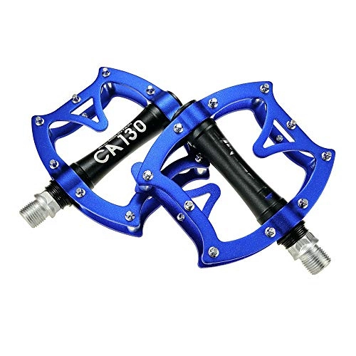 Mountain Bike Pedal : WSBBQ Bike pedals - Mountain Bike Pedals Cr-Mo Spindle 9 / 16" DU Sealed Bearings Alloy Bike Pedals for Performance Road, 5Blue