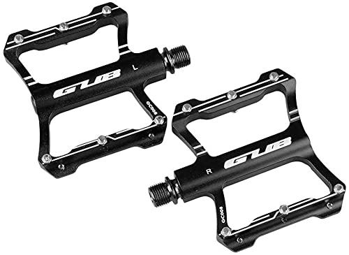 Mountain Bike Pedal : wsbdking Bike Pedals Aluminum Alloy Mountain Bike MTB Pedals Road Cycling Sealed Bearing Bicycle Pedals Bike Pedal Parts Bicycle Pedals (Color : 08 Black)