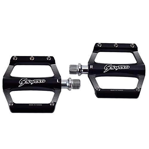 Mountain Bike Pedal : WSDSB Mountain Bicycle Pedals, 9 / 16 Inch Thread Universal Aluminum Bike Platform Flat Pedals with Cr-Mo Steel Spindle Sealed Bearings