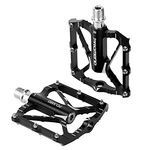 Mountain Bike Pedal : WSDSB Mountain Bike Pedal Wide Platform Cycling Pedal, 9 / 16 Inch Thread Universal Aluminum Alloy Bicycle Pedals Cr-Mo Spindle Sealed Bearings