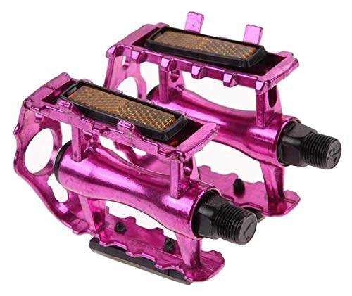 Mountain Bike Pedal : WSGYX 2PCS Bicycle Pedals MTB Bike Pedal Platform Cycling Aluminium Alloy Outdoor Sports 4 Colors Mountain Pedal Bicycle Accessories Bike Pedals (Color : Pink)