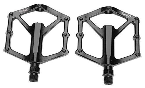 Mountain Bike Pedal : WSGYX Bearings Bicycle Pedals Hollow-out Bike Pedals Anti-slip Ultralight CNC Mountain Road Bike Sealed Bearing Pedals Bicycle Parts Bike Pedals (Color : Natural)
