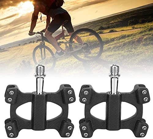 Mountain Bike Pedal : WTfbeusd 1 Pair Bicycle Pedal, Super Lightweight Carbon Fiber Pedal, Professional Manufacturing for Mountain Bike Cycling Accessory (Colour Name : 3K matt)