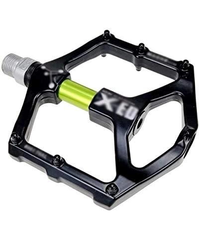 Mountain Bike Pedal : WXX Magnesium Alloy Bike Pedals Comfort Bearing Non-Slip Mountain Bicycle Pedals Pedal, Used for Road Bike / Folding Bicycle, Black green