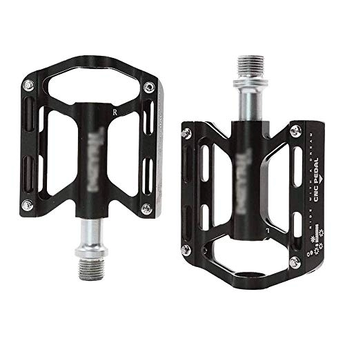 Mountain Bike Pedal : WYJW Bike Pedal, Road Mountain Bike Pedal Aluminum Alloy Bicycle 3-bearing Folding Bike Compact Pedal Riding Accessories, 1 Pair Cycling Accessories