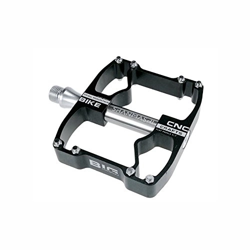 Mountain Bike Pedal : WYX Outdoor Bicycle Pedals Aluminium Alloy Flat Cycling Pedals Hiker Mountain Bike Ultral Sealed Bearings 418g / Pr The High-strength Axis CNC Pedal (Color : 4)