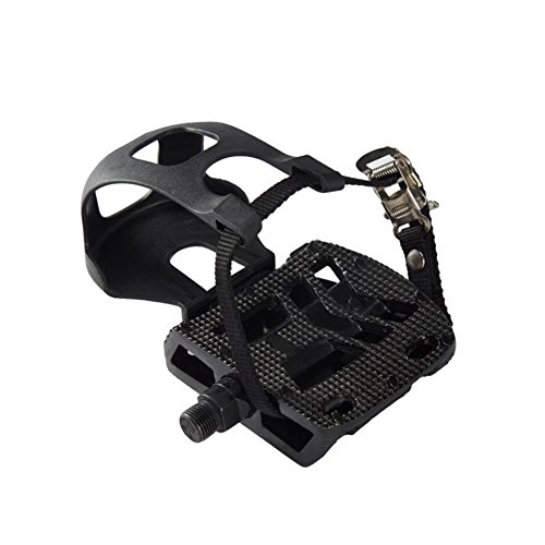 Mountain Bike Pedal : WYX Outdoor Mountain Bike Pedals, Fitness racing pedal Aluminum Alloy Body, Cr-mo CNC Machined Screw Thread Spindle, Sealed Bearings Bicycle Peddles (1 Pair) Pedal (Color : Black)