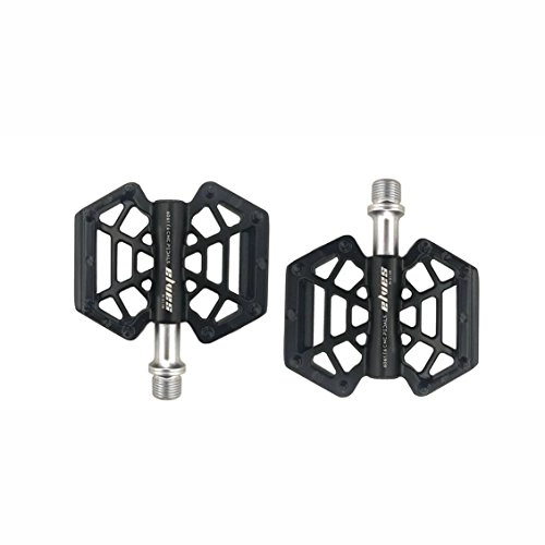 Mountain Bike Pedal : WYX Outdoor Mountain Bike Pedals, Magnesium Alloy Cr-Mo CNC Machined 9 / 16" Screw Thread Spindle Sealed Bearings Lightweight Only 266 Grams A Pair Pedal (Color : 1)