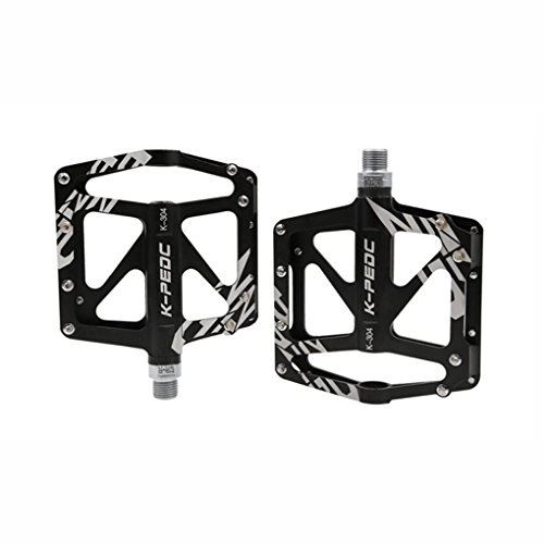 Mountain Bike Pedal : WYX Outdoor Mountain Bike Pedals Platform For MTB Road BMX, Cr-Mo CNC Machined 9 / 16" Screw Thread Spindle, 3 Sealed Bearings Bicycle Pedals (1 Pair) Pedal (Color : 1)