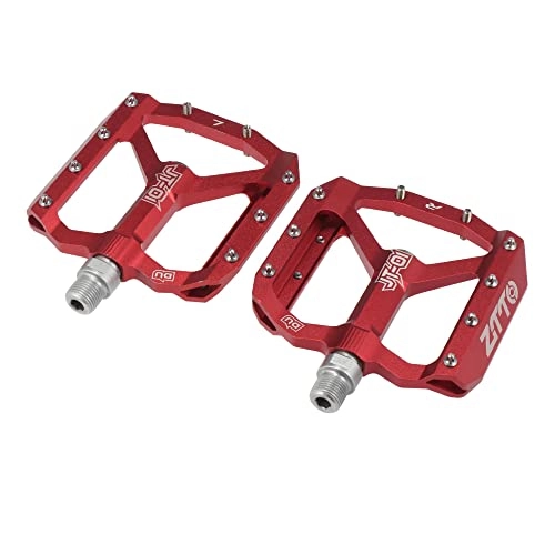 Mountain Bike Pedal : X AUTOHAUX 1 Pair Non Slip Pedals Platform Flat Bicycle Bike Pedals 9 / 16" Red