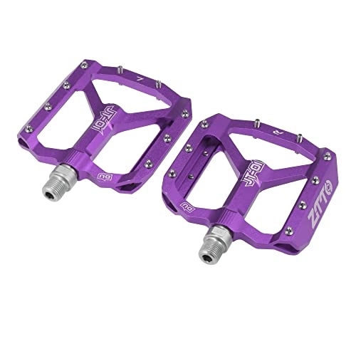 Mountain Bike Pedal : X AUTOHAUX 1 Pair Non Slip Pedals Platform Flat Bicycle Pedals 9 / 16" Purple