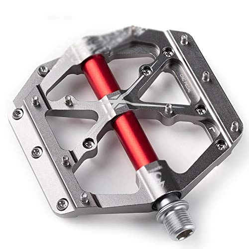Mountain Bike Pedal : XBETA 3 Bearings Mountain Bike Pedals Platform Bicycle Flat Alloy Pedals 9 / 16" Pedals Non-Slip Alloy Flat Pedals