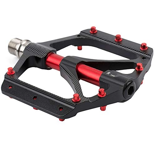 Mountain Bike Pedal : XBSD Non-Slip Mountain Bike Pedals, Titanium Alloy Pedals, Lightweight, Large Tread, Wear-Resistant, Suitable for All Kinds of Bicycle
