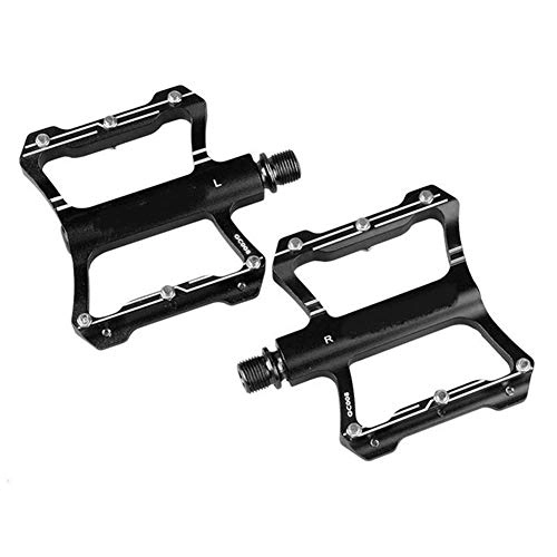 Mountain Bike Pedal : XCF12AC Ultralight MTB Bike Clipless Pedals With 3 Bearing High Strength Alloy Mountain Self-locking Pedal 291g Bike Replacement Parts Hybrid Bearing (Color : Black)