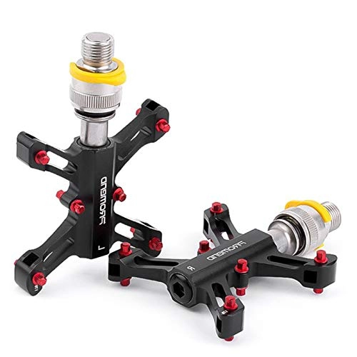 Mountain Bike Pedal : Xcmenl Mountain Bike Pedals Bicycle Pedal, Quick Release Bicycle Pedals Ultra-Light Aluminum Alloy Mountain Bike Pedal MTB 3 Bearings Flat Ped, Sturdy And Lightweight Bicycle Pedals, PD-F57