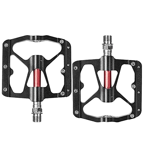 Mountain Bike Pedal : XGLIPQ Bike Pedals, Aluminum Alloy Road Bike Pedals MTB Pedal, Ultralight Non-Slip Sealed Bearings Pedals 9 / 16" Bicycle Pedals, for Fixed Gear Bike, Mountain Bicycle, BMX