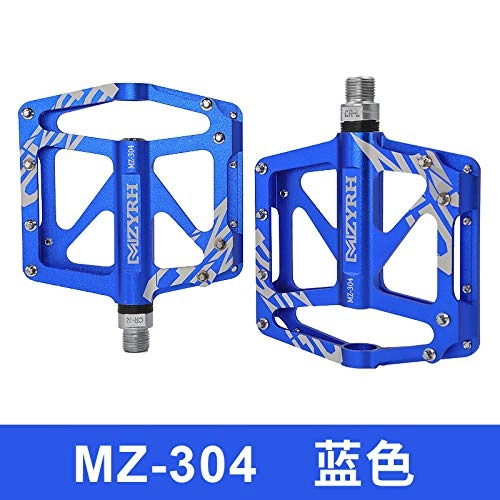 Mountain Bike Pedal : XIAO Bicycle Pedal Riding Equipment, Lightweight Aluminum Alloy Accessories, Mountain Bike Universal Pedal Special size 304 blue pedals