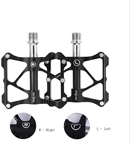 Mountain Bike Pedal : XIWA Mountain Bicycle Pedals Wide Platform Bike Pedals Double MTB Pedals Bike Mountain Bike Flat Pedals Cycling Pedals with Anti-slip Locking Spindle and Durable Fixed Gear