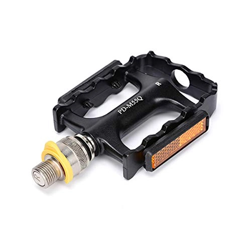 Mountain Bike Pedal : XUNQI Bike Pedals MTB Pedals, Bicycle Pedals of Aluminum Alloy with Quick Release and Waterproof Design, Sturdy and Lightweight Reflective Bike Pedals 9 / 16 Aluminum for Mountain Bikes, Road Bikes