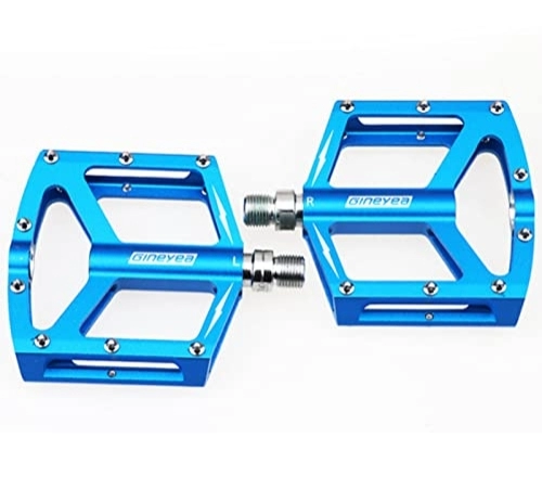 Mountain Bike Pedal : Xusports Bicycle Pedals, 9 / 16 Inch Bicycle Pedals Sealed Bearing Aluminum Alloy Mountain Bike Pedals Outdoor Riding Accessories, Blue