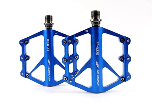 Mountain Bike Pedal : Xusports Mountain Road Bike Pedals, Bearing Lightweight Aluminum Alloy Pedals, Sealed Pedals, Non-Slip And Durable, Blue