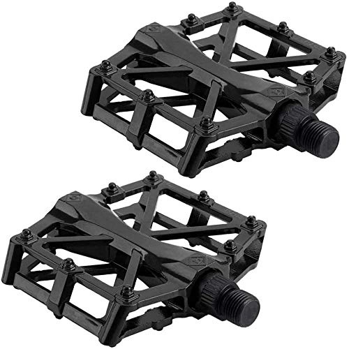 Mountain Bike Pedal : XXT Bicycle Accessories Bicycle Ball Pedal Aluminum Alloy Mountain Bike Pedal Pedal Riding Equipment Accessories (2 Pack) (Color : Black)