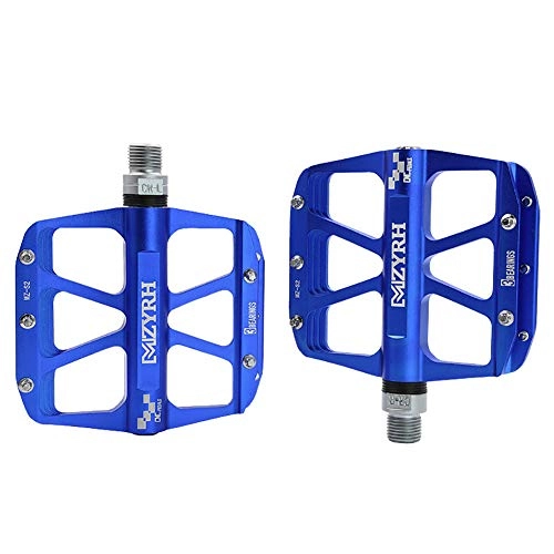 Mountain Bike Pedal : XXZ Bike Pedals, New Aluminum Alloy Mountain Road Bike Hybrid Pedals with 3 Ultral Sealed Bearings Cr-Mo CNC Machined 9 / 16 inch, 002