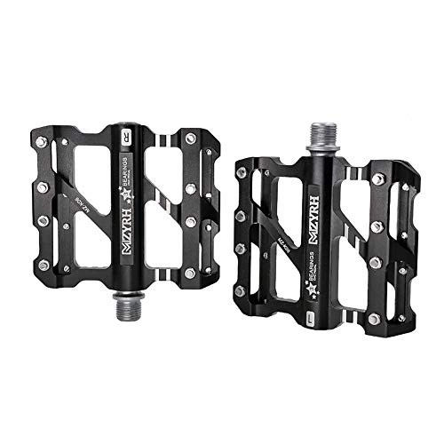 Mountain Bike Pedal : XXZ Bike Pedals, New Aluminum Antiskid Durable Bicycle Cycling Pedals Ultra Strong CNC Machined 3 Bearing Anodizing Bicycle Pedals for BMX MTB Road Bicycle 9 / 16
