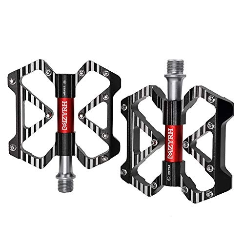 Mountain Bike Pedal : XXZ Bike Pedals, Ultralight Durable CNC Aluminum Mountain Bike Pedal with 3 Sealed Bearings Surface 9 / 16" Screw Thread Spindle MTB BMX Cycling Bicycle Pedals, 002