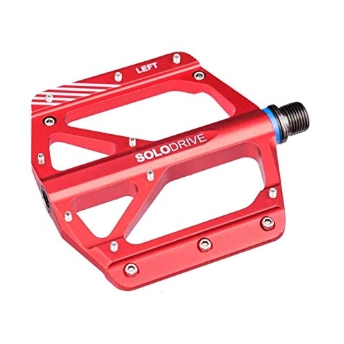 Mountain Bike Pedal : Xyl Light flat mountain bike pedals the bicycle pedals by weight aluminum thin and wide internet red