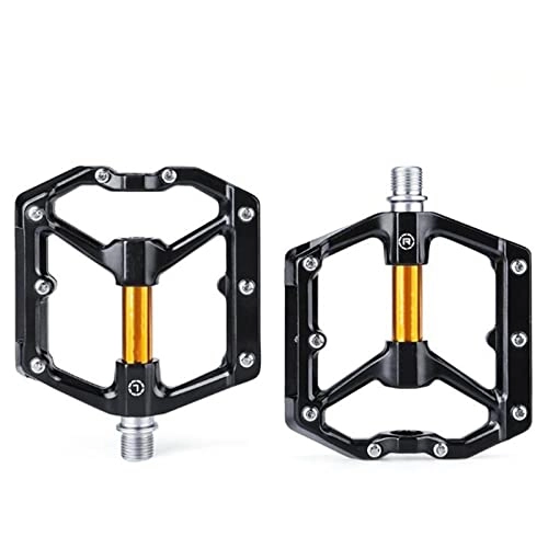 Mountain Bike Pedal : YALIXI Bicycle Pedals, Ultralight Aluminium Alloy Pedals, Non-Slip Trekking MTB Pedals, Suitable for Mountain Bikes, Road Bikes And Folding Bikes, Etc, Yellow