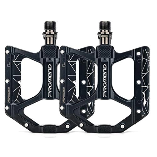 Mountain Bike Pedal : YAMAZA Bicycle pedal, mountain bike, large surface pedal with chrome molybdenum steel, 3 sealed bearings, MTB pedals, non-slip bearing pedal made of aluminium alloy, black M68