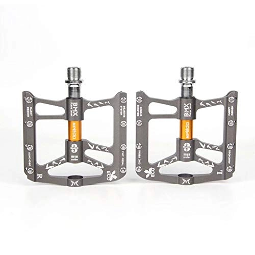 Mountain Bike Pedal : YANBINYA Bike Pedals, 9 / 16 Lightweight Aluminum Alloy Non-Slip Sealed Bearing Cycle Platform Flat Hybrid Pedals, For Mountain Bikes / Road Bicycles / BMX / MTB(Silver / 2)