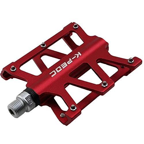 Mountain Bike Pedal : YBZS Bike Pedals, Universal Mountain Bicycle Pedals Platform Cycling Ultra Sealed Bearing Aluminum Alloy CNC Pedal Flat Pedals 9 / 16