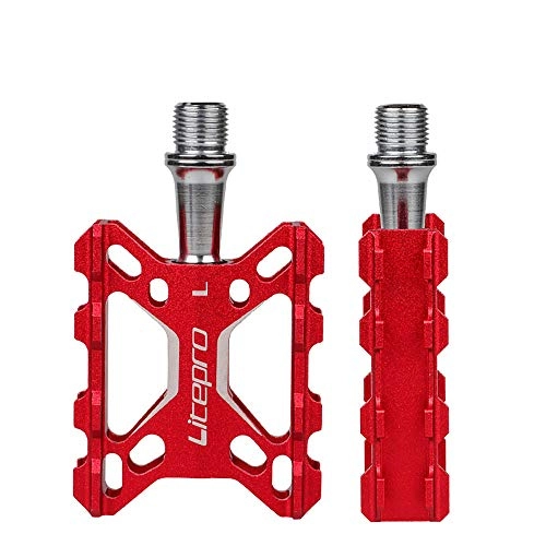 Mountain Bike Pedal : YCXYC Bike Pedals, Bike Bicycle Cycling MTB Pedals, Pedal, 9 / 16" Small / Ultra Light Aluminum for Mountain Bike BMX Road MTB Folding Bicycle Parts, DU Bearing BMX Pedals MTB Parts, Red