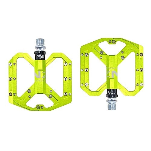 Mountain Bike Pedal : YCXYC Bike Pedals, Bike Bicycle Cycling MTB Pedals, Pedal, Universal Ultralight Aluminum Alloy Anti-Slip Bicycle Pedals for Bicycle MTB Road Mountain Bike Pedals Bike Accessories 14mm, Green